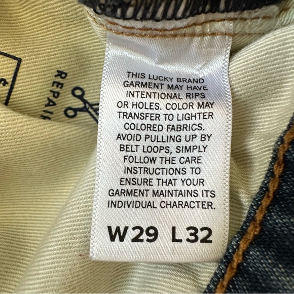 Lucky Brand Men's 105 Slim Taper Blue Jeans Size: W: 29 L: 32 - Picture 5 of 6